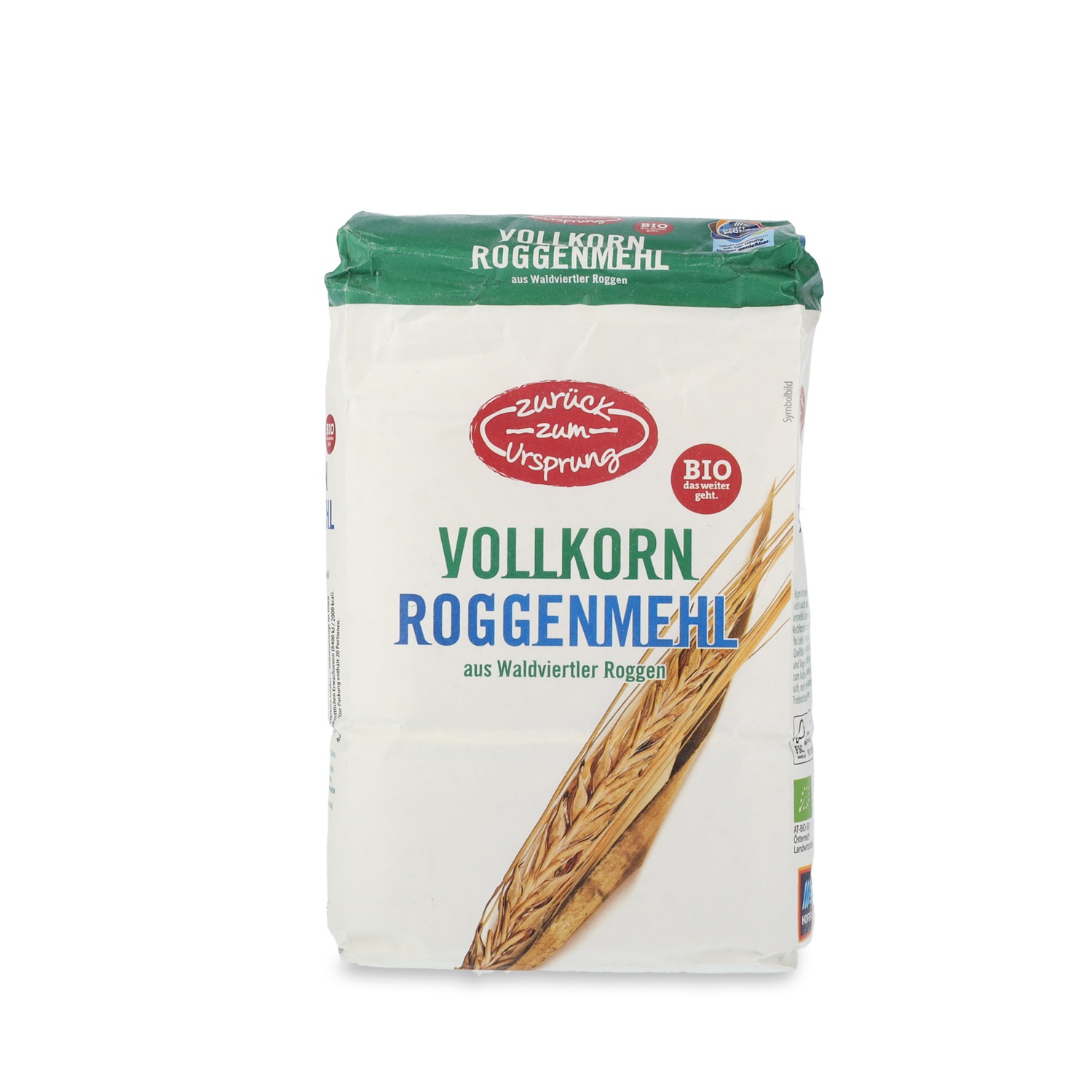 ZURÜCK ZUM URSPRUNG BIO-Roggenmehl, Vollkorn 1 kg