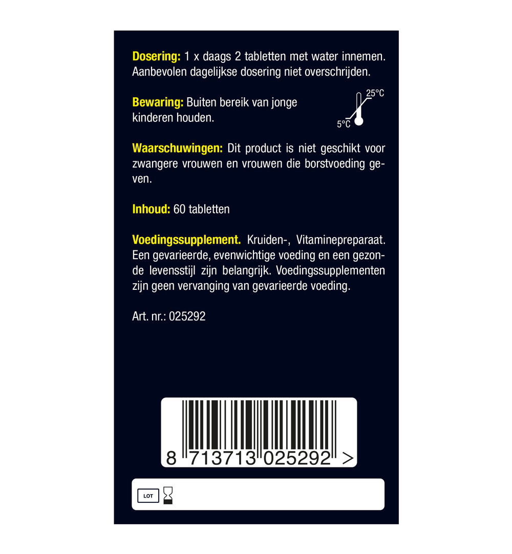 Lucovitaal D-Mannose Cranberry (60 tabletten)