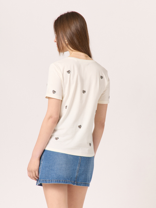 T-shirt à coeurs