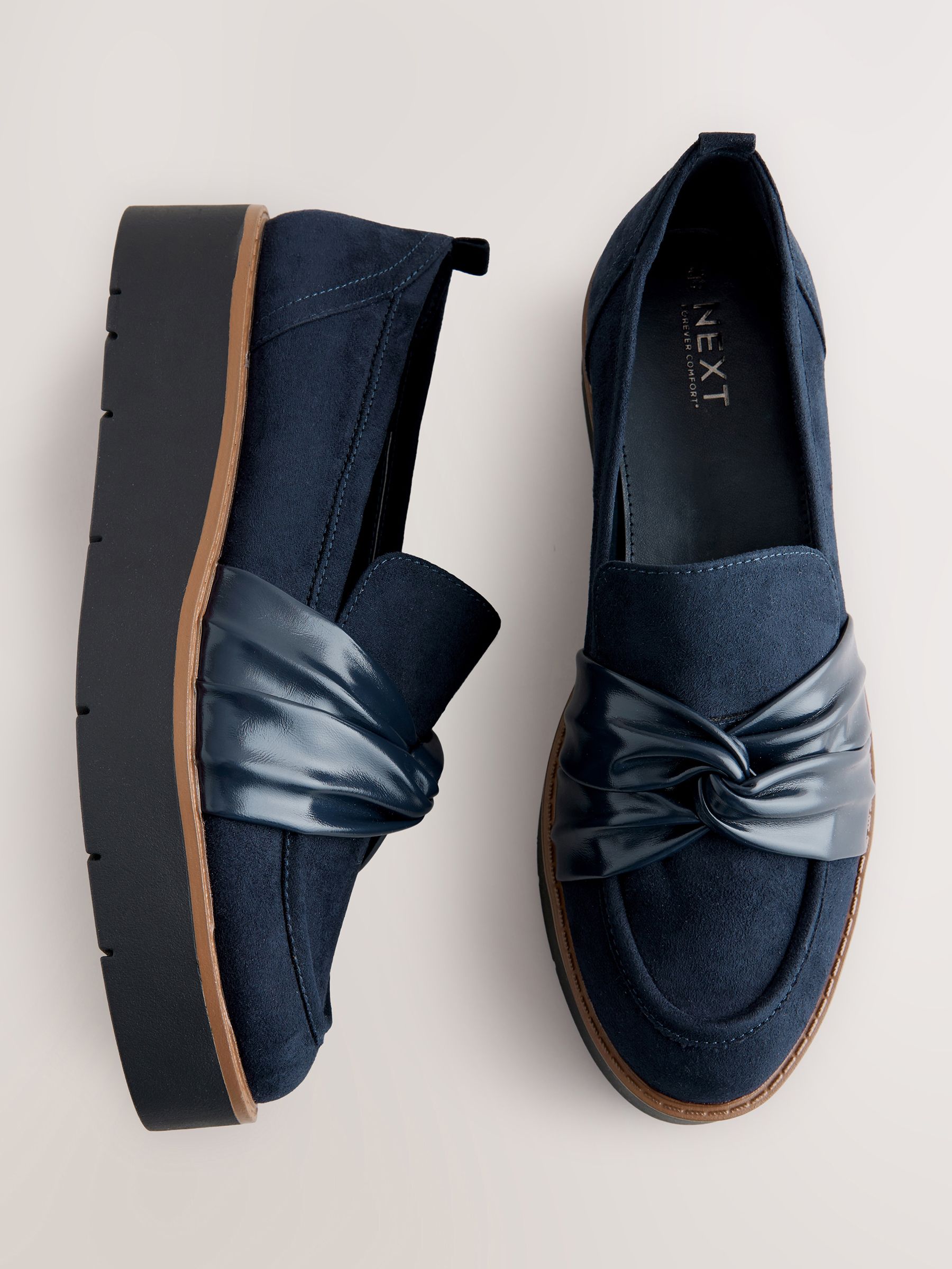 Marineblauw - Chunky Twist Loafers