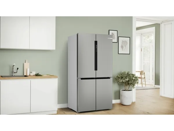 Bosch Serie | 4 KFN96VPEA - Køleskab/fryser - side-by-side - bredde: 91 cm - dybde: 73.1 cm - højde: 183 cm - 605 liter - Klasse E