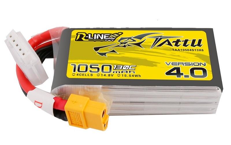 RC-Akku LiPo 1050 mAh 14.8 V 130C R-Line V44S LiPo mit XT60 Stecker