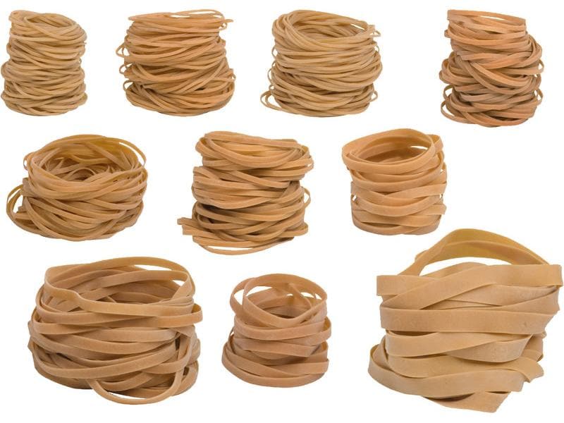 CONNECT Gummiband sortierte Grössen, 300 Stück Gummiringe