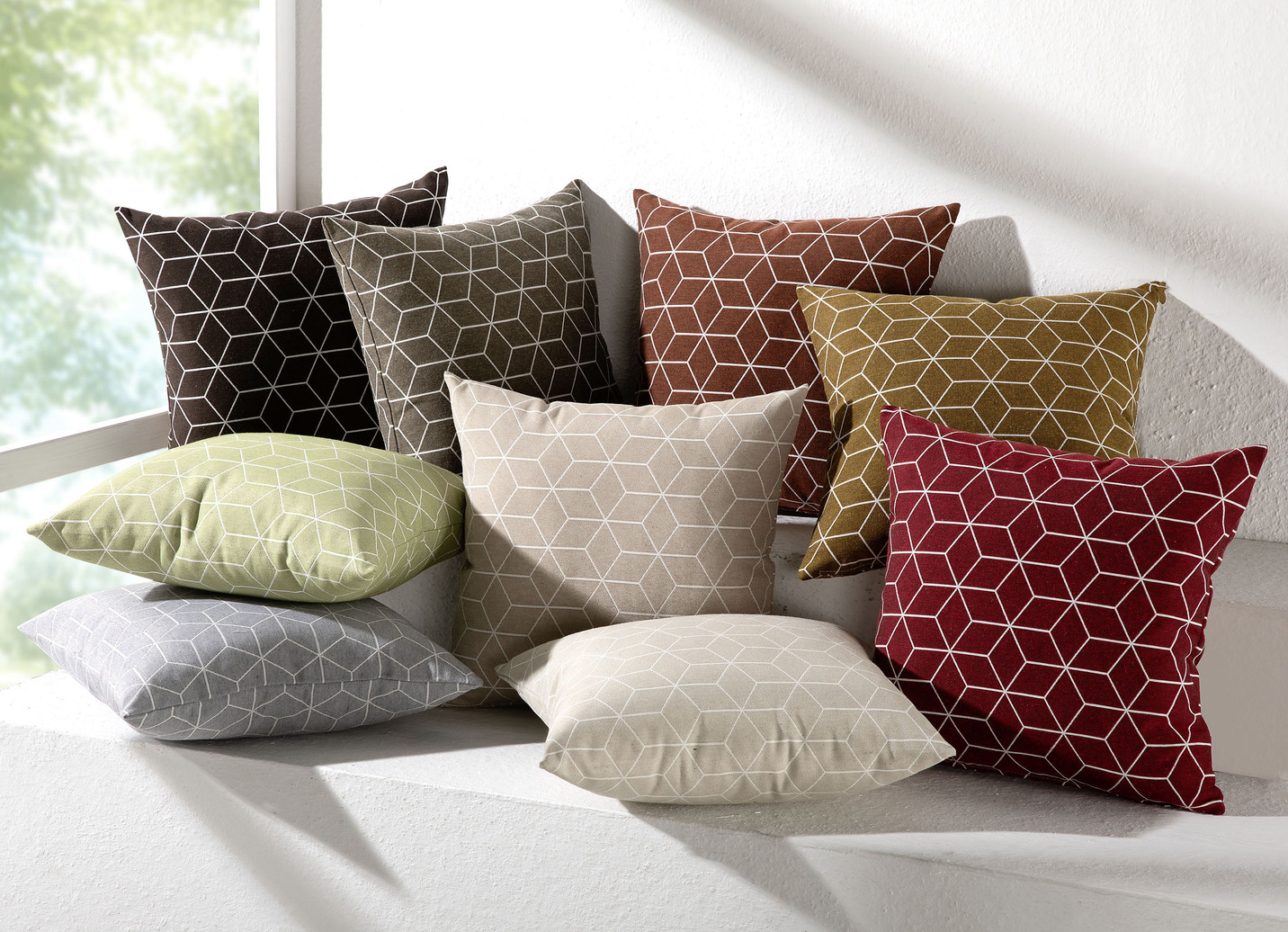 Moderne Kissenbezüge in Jacquard-Qualität