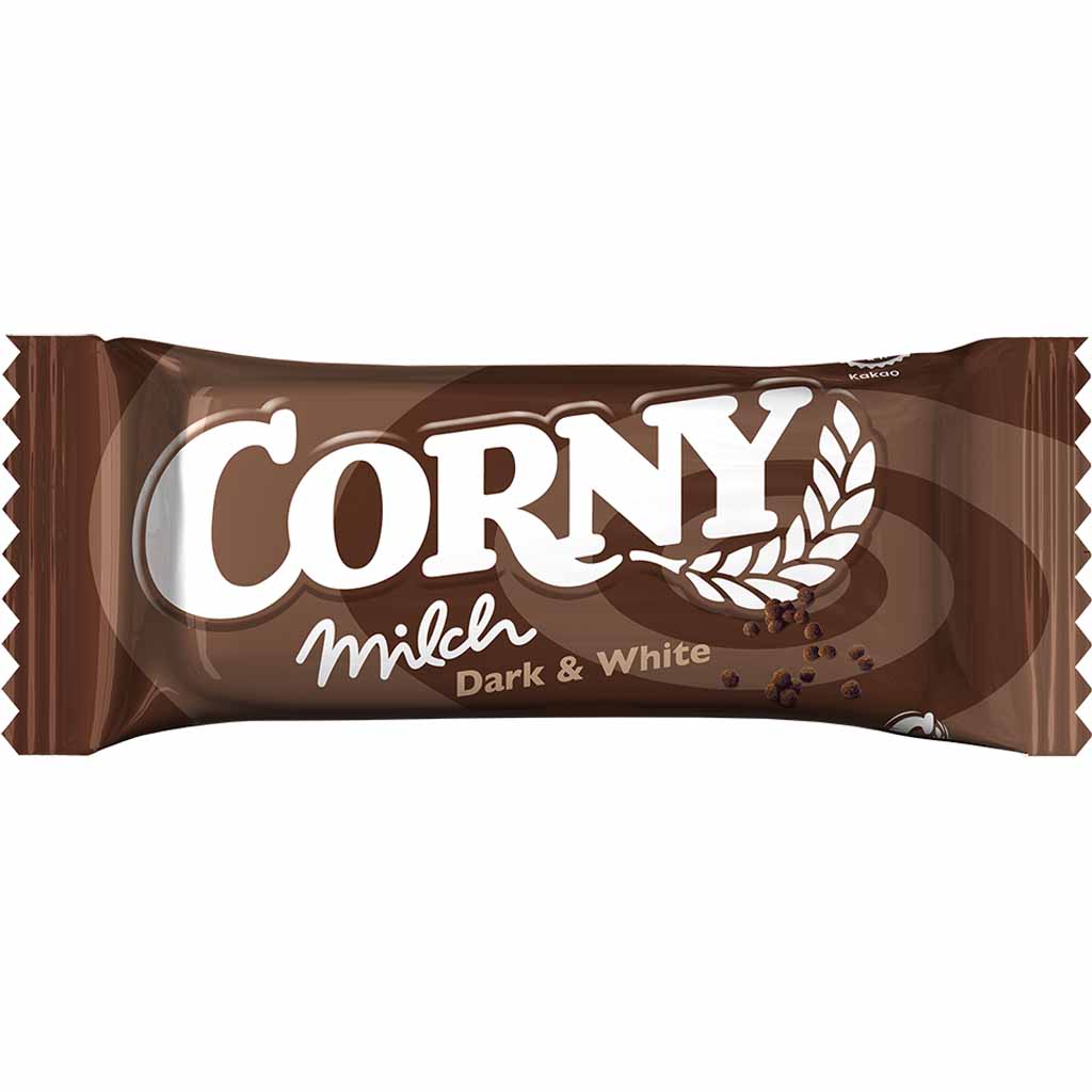 Corny Milch Dark &White 100x30g=3kg MHD:30.10.25