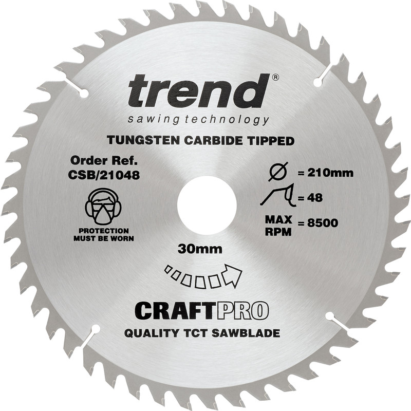 Trend cirkelzaagblad 210x30x2,4mm 48T