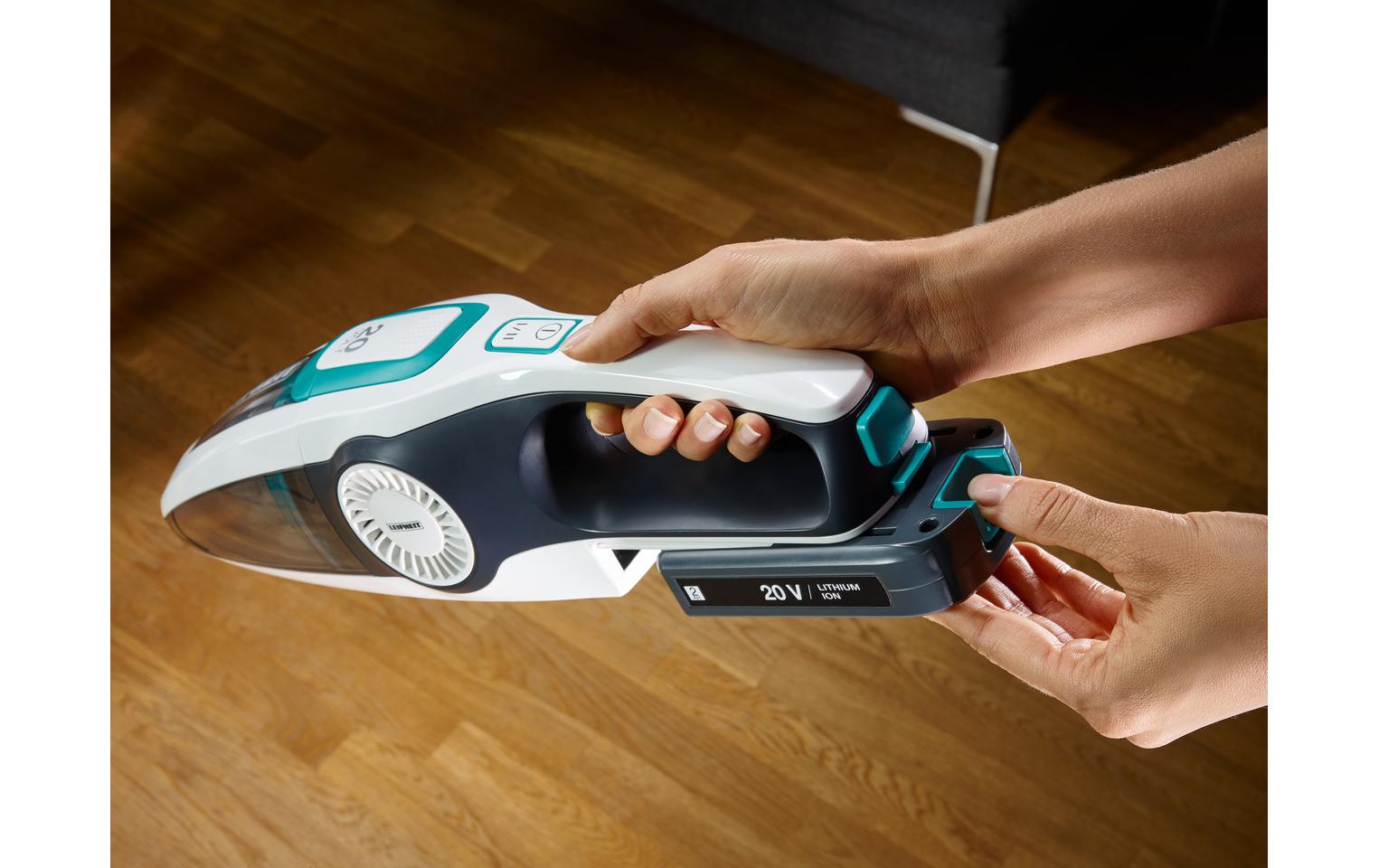 Akku-Hand- und Stielsauger Regulus PowerVac 2in1 Weiss<br>Kabelloser Staubsauger