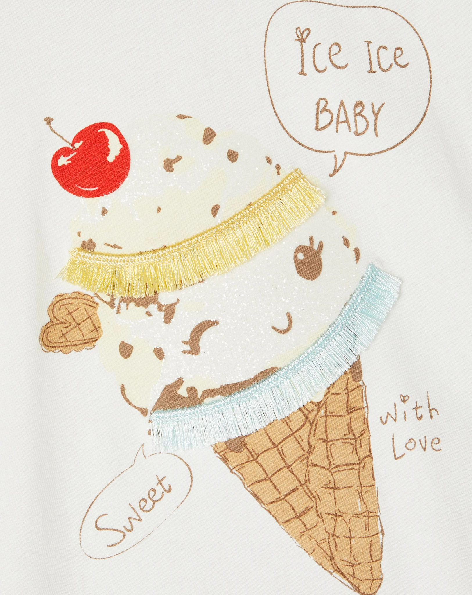T-Shirt NMFFLORENCE ICE in white alyssum