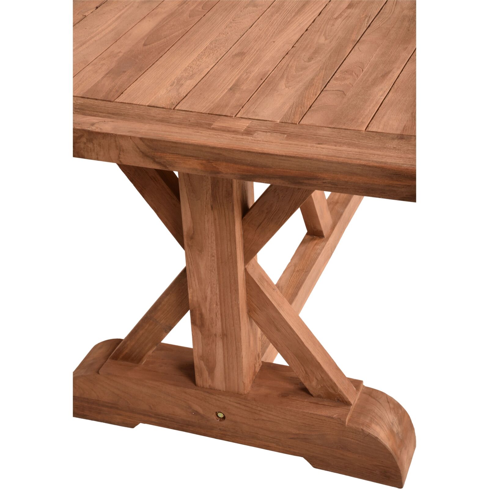Tisch KISAR - natur - Teak massiv - 220 cm