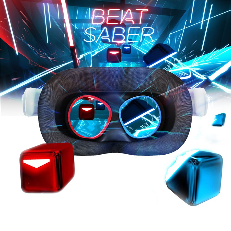 (2er Set) Meta Quest / Oculus Quest 3S / 2 / Rift S / Go Linsen Objektiv Glas Schutz - Rot / Blau