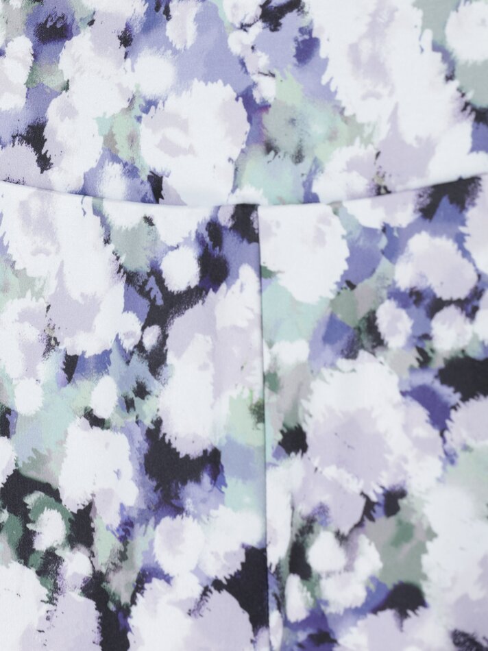 Leggings esportivas estampadas - Lilás/branco