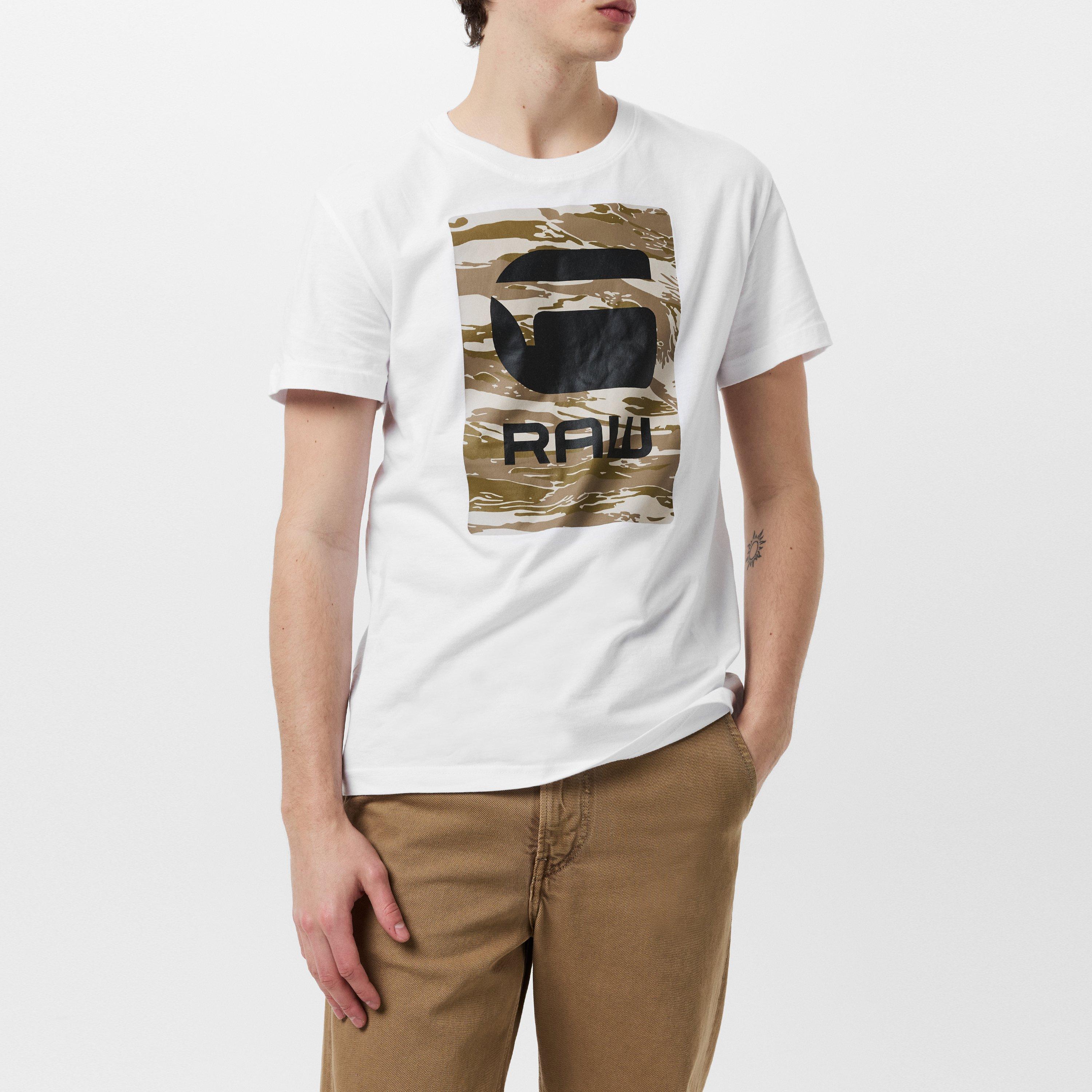 G Star Camo Box Graphic T Shirt