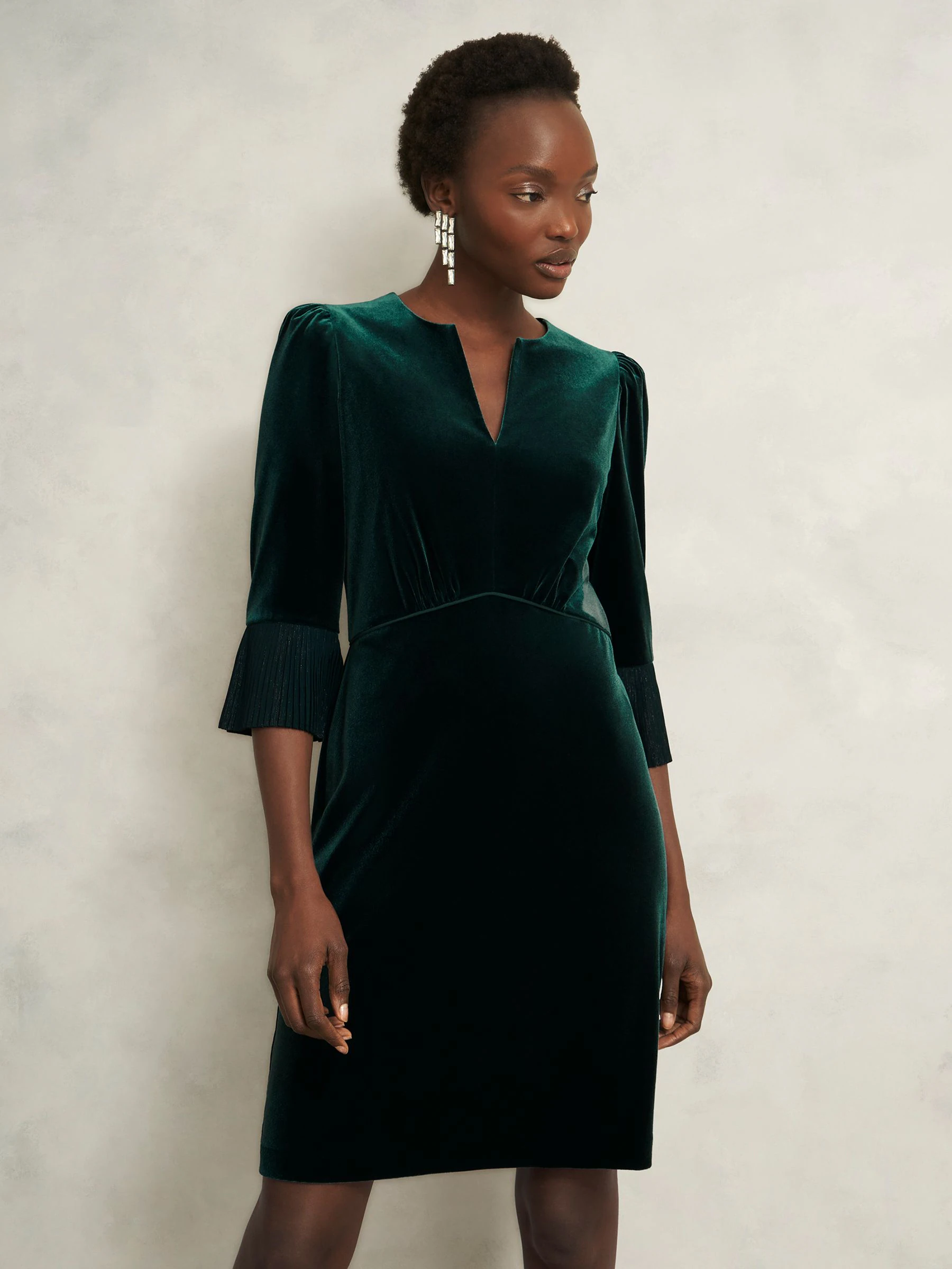 Hobbs Violet Velvet Dress
