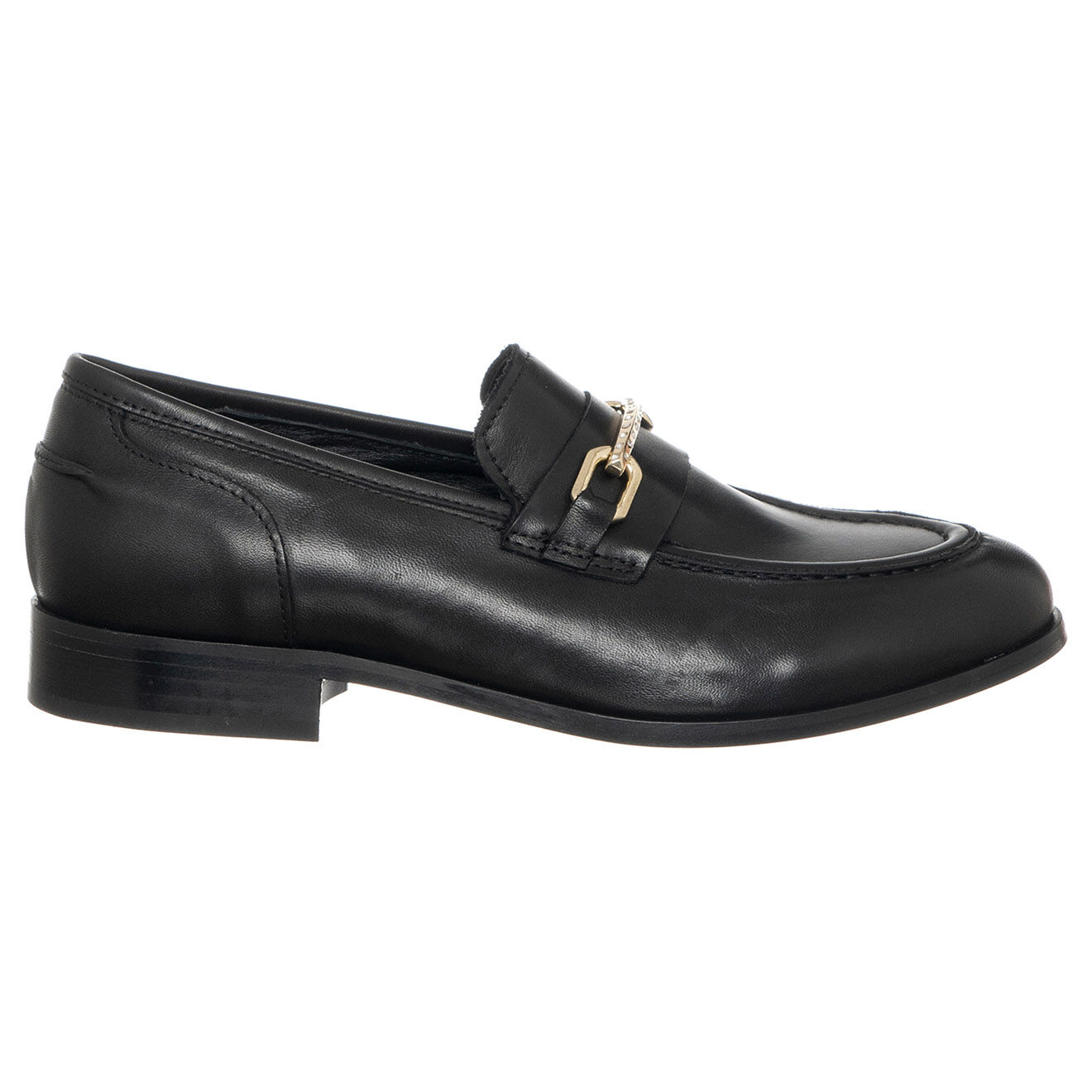Loretta Pettinari Mocassins en Cuir Olivia noirs