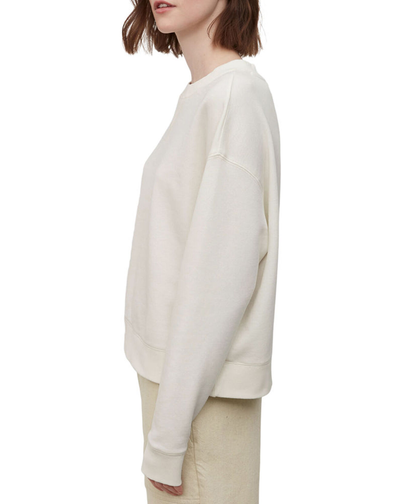 Marc O'Polo Sweat manches longues Coton Bio Colr blanc