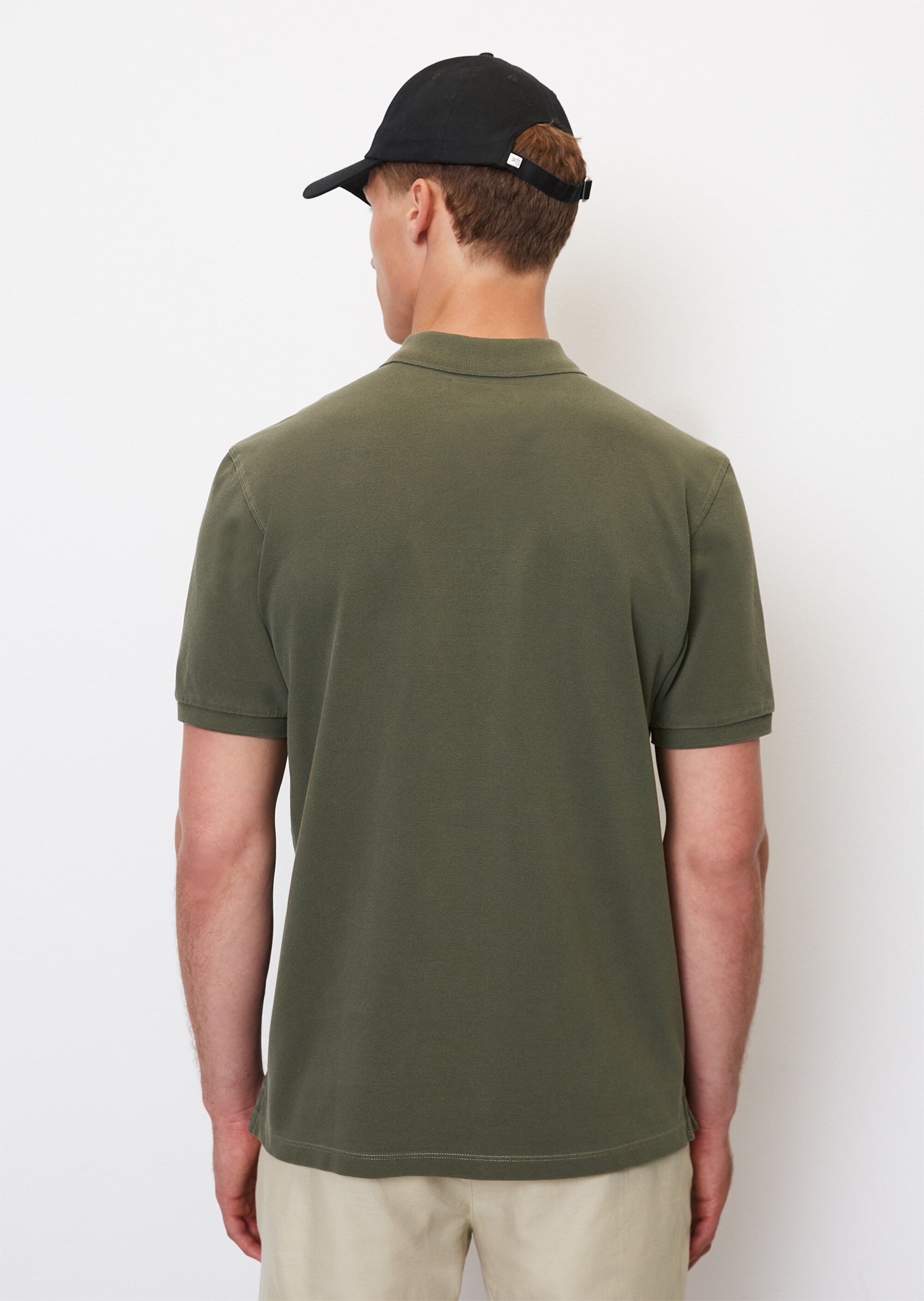 Kurzarm-Poloshirt Piqué regular aus Bio-Baumwolle