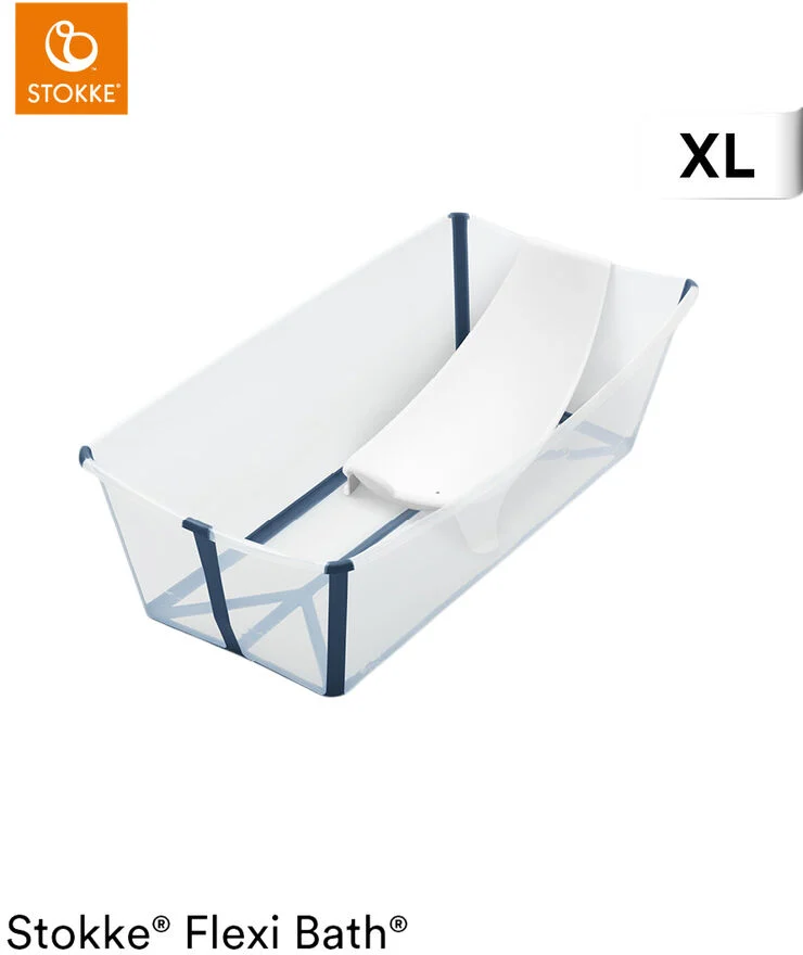 Stokke Stokke Flexi Bath X-Large Transparent Blue Transparent & blå