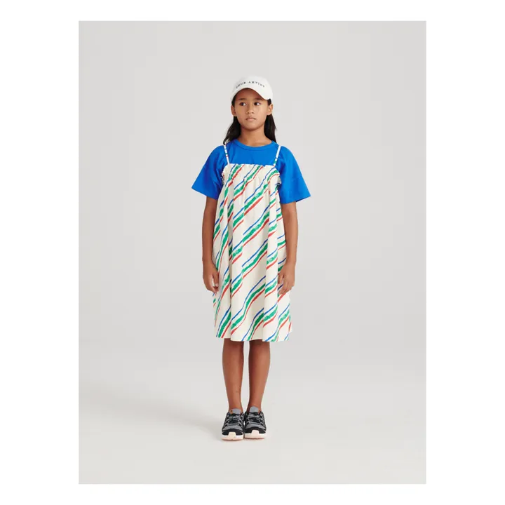 True Artist Robe Sonya Rayée Seersucker | Ecru
