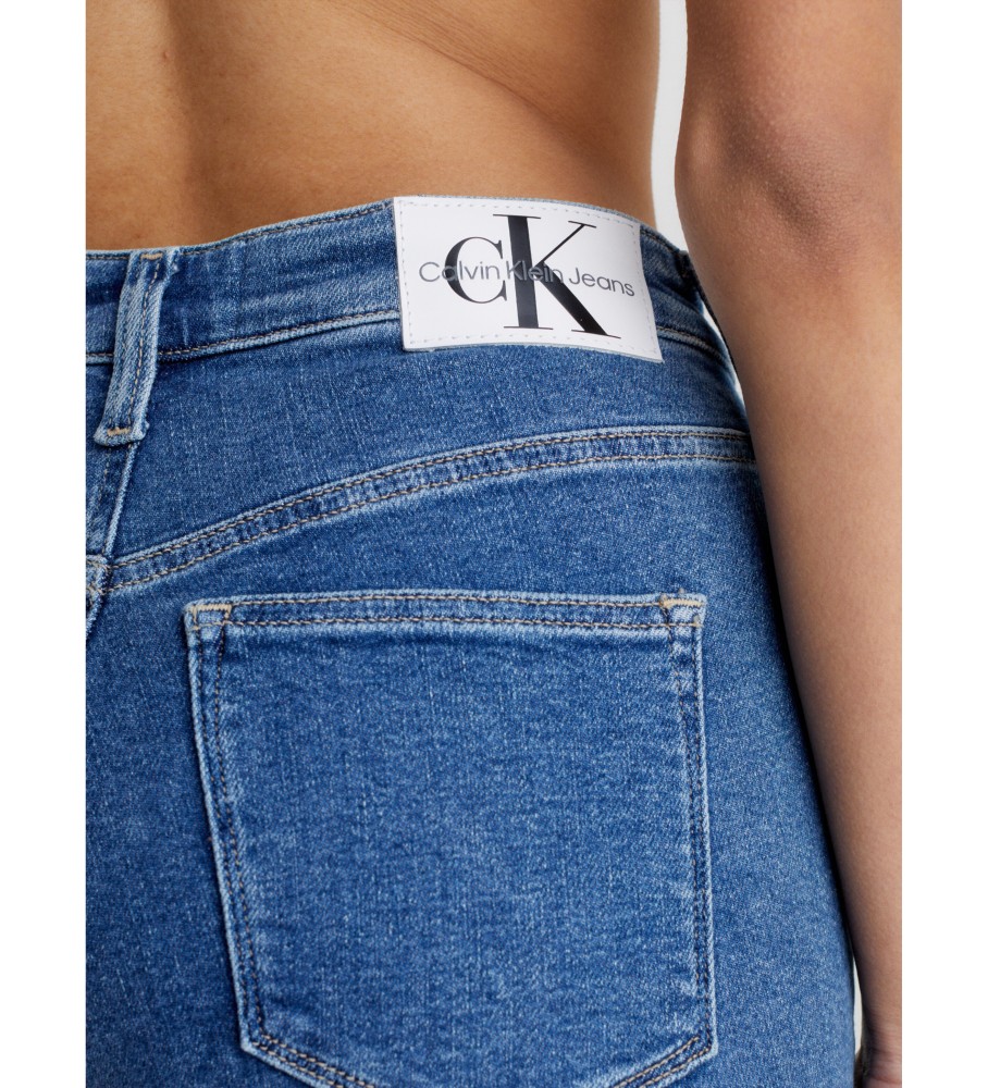 Calça jeans Calvin Klein Jeans Skinny de cintura alta azul