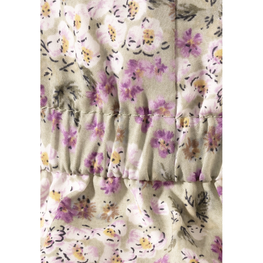 Sterntaler Schirmmütze mit Nackenschutz Millefleurs blassgrün