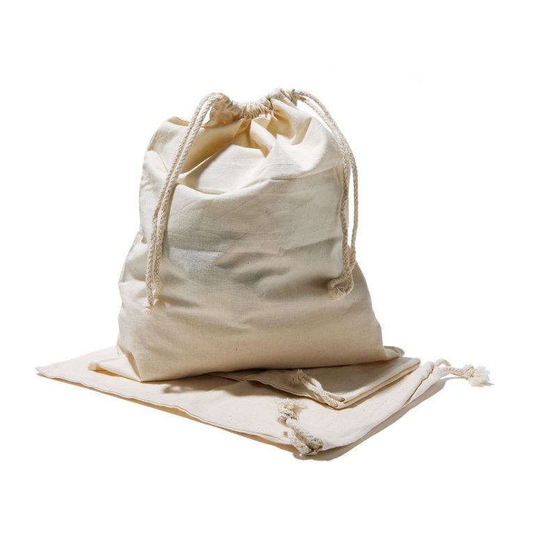 Baumwollsack mit Kordelzug