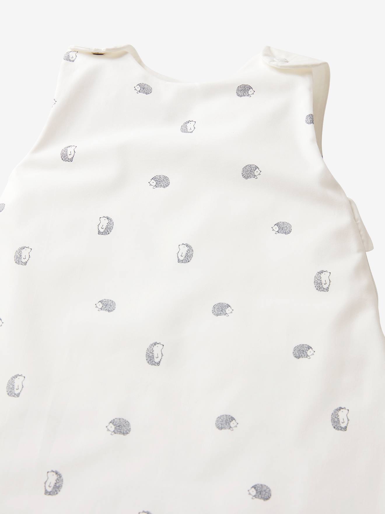 Bolsa de verão sem mangas em algodão orgânico, estampa Lovely Nature em branco claro.