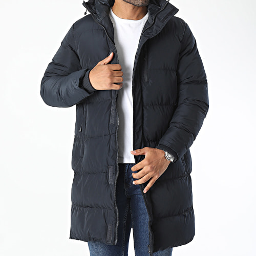 Doudoune Capuche Bleu Marine