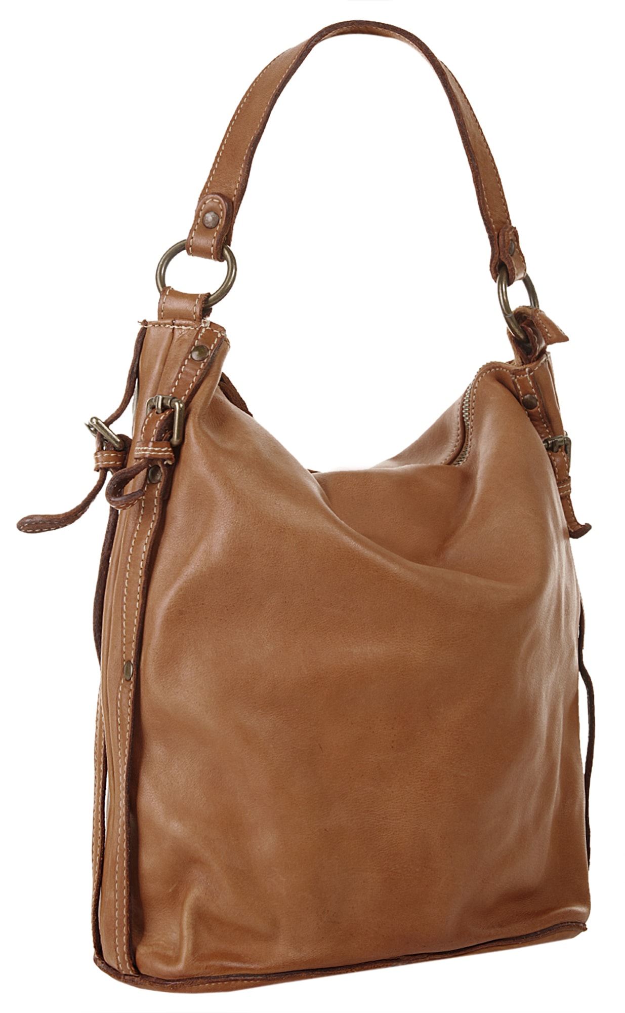 Cluty Umhängetasche echt Leder, Made in Italy