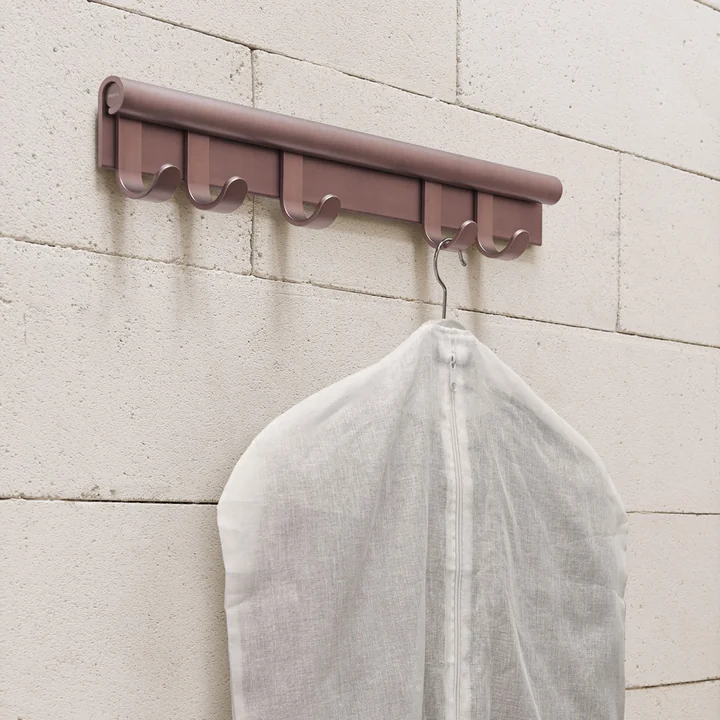 Muuto - Coil Wandgarderobe 60 cm, pflaume