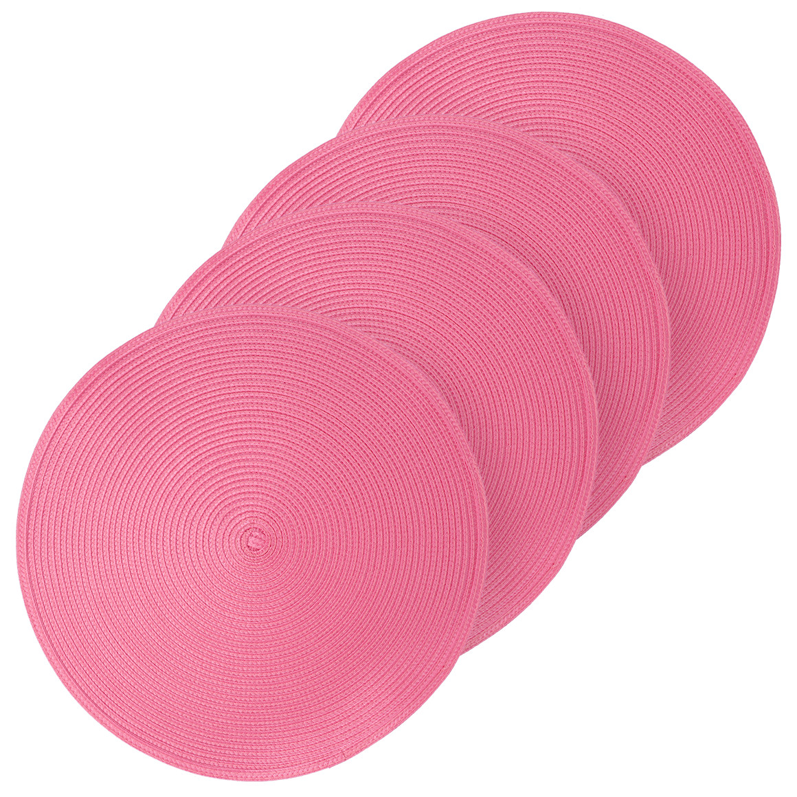 My Home 4 Platzsets in runder Form pink