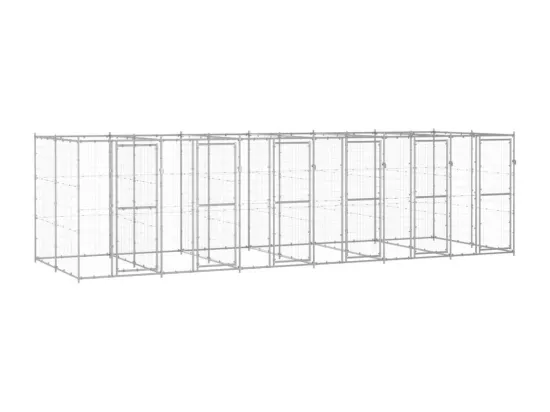 Chenil extérieur cage enclos 660 x 220 x 180 cm 02_0000407