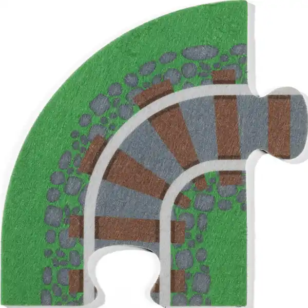 Filzstraßen-Puzzle Zug