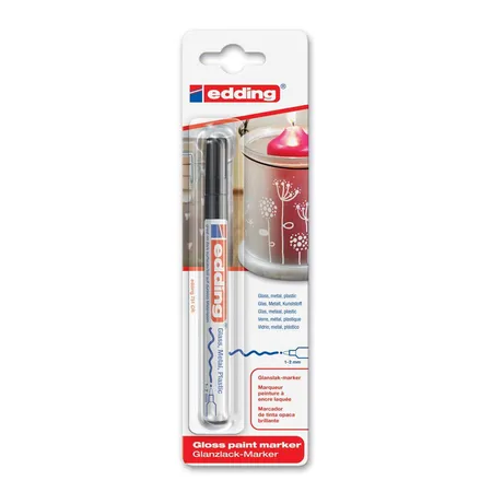 edding 751 Glanzlackmarker 1-2mm, schwarz