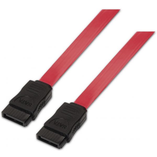 Aisens Cabo Sata 7 Pin 50CM (preto/vermelho) - A1300153