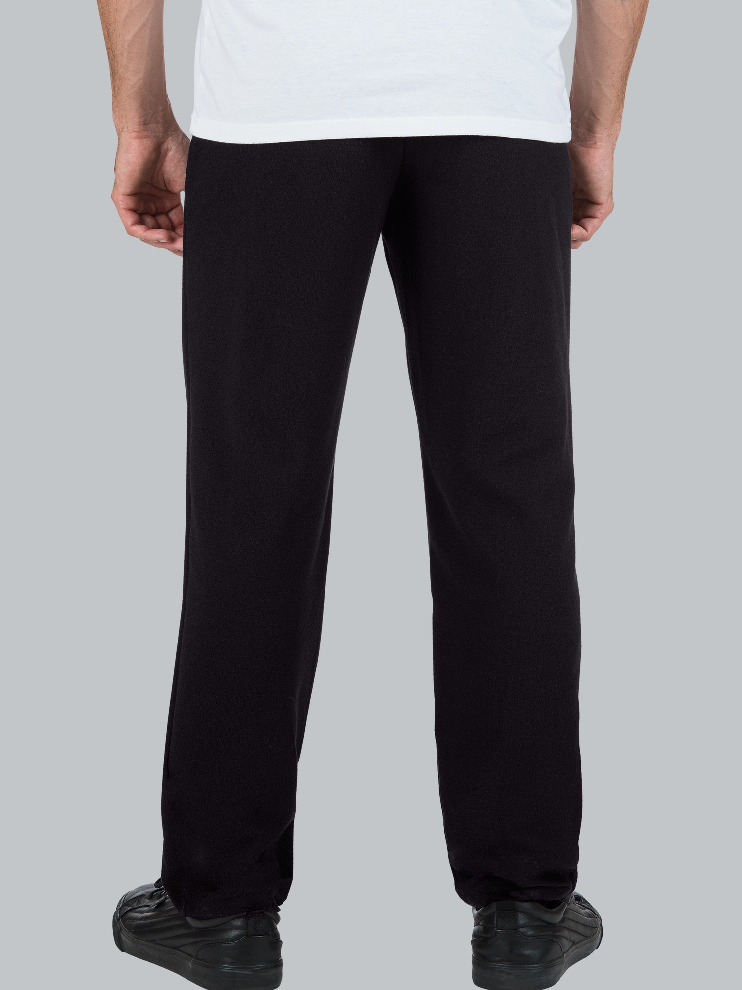 Leichte Fleece-Freizeithose Schwarz