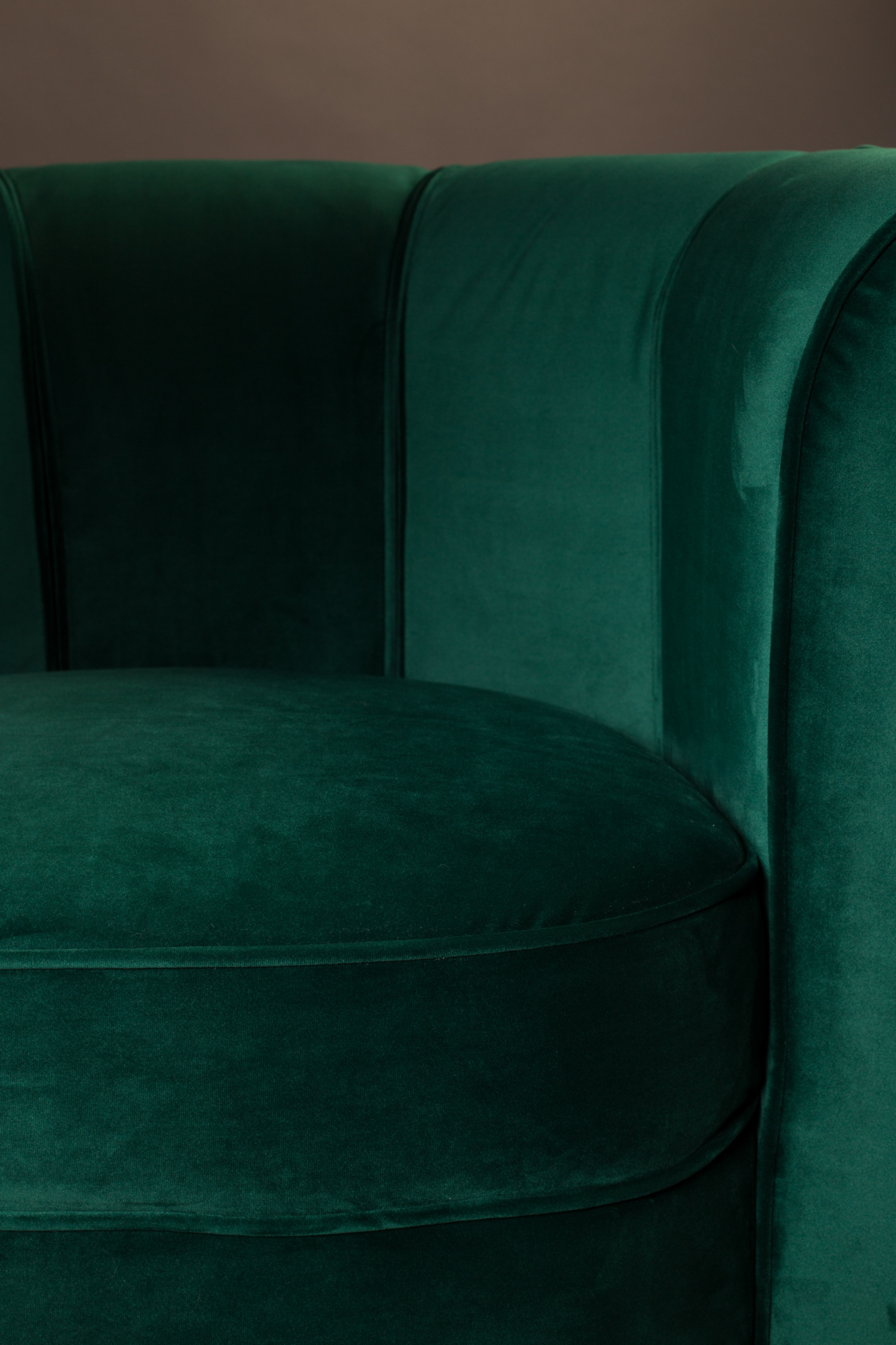 Lounge chair Flower Zwart