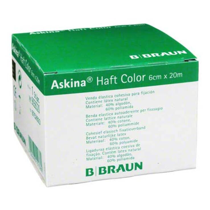 Askina Haftbinde Color 6cmx20m grün, 1 St