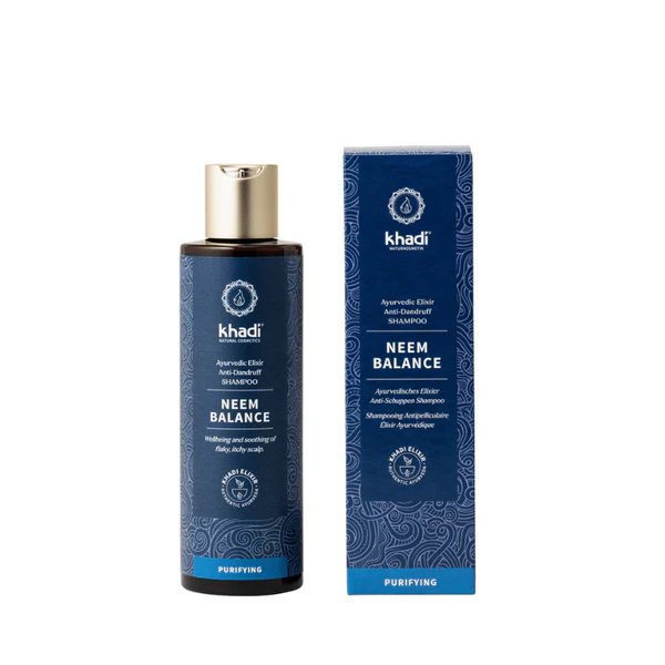 Khadi Shampooing ayurvédique anti-pelliculaire Neem Balance 200 mL