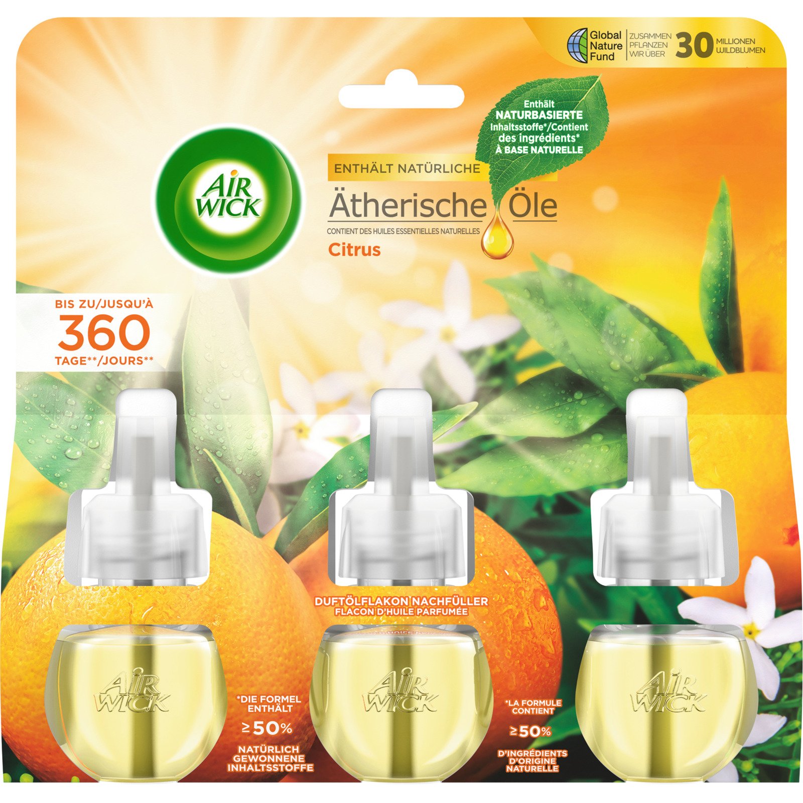Airwick Duftst Ref Citrus 3x19ml
