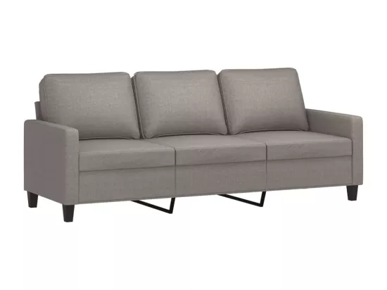 Ensemble de canapés 2 pcs avec coussins Taupe Tissu