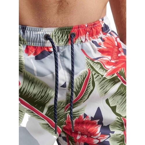 Superdry - VINTAGE HAWAIIAN SWIMSHORT Blanco