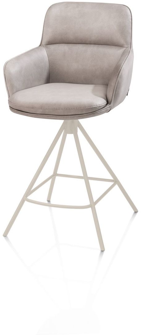 Henders en Hazel   Mateo Creme Poten Barstoel