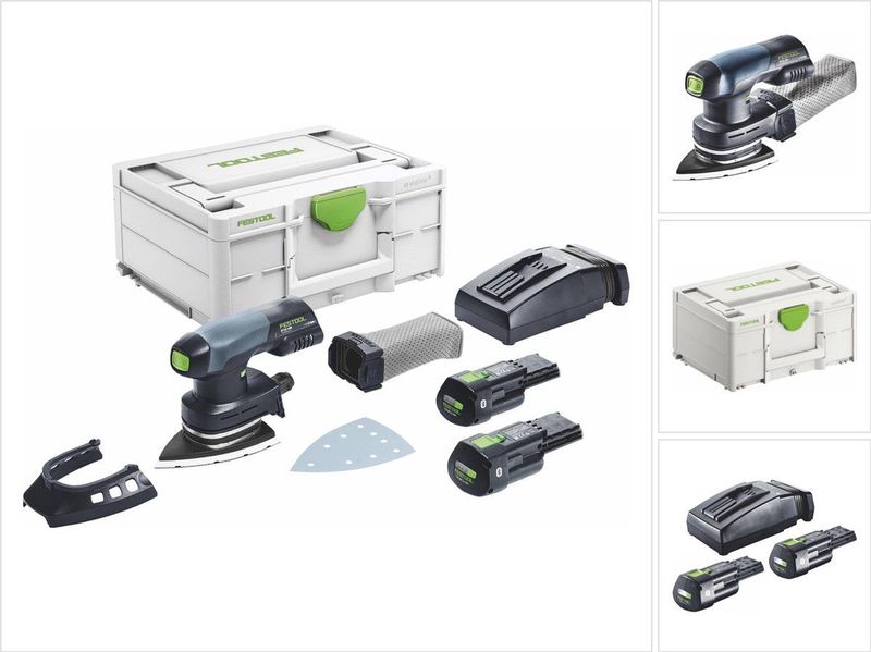 Festool - RTSC 400 - Accu-Schuurmachine - Groen - 18 V - 3,0 Ah