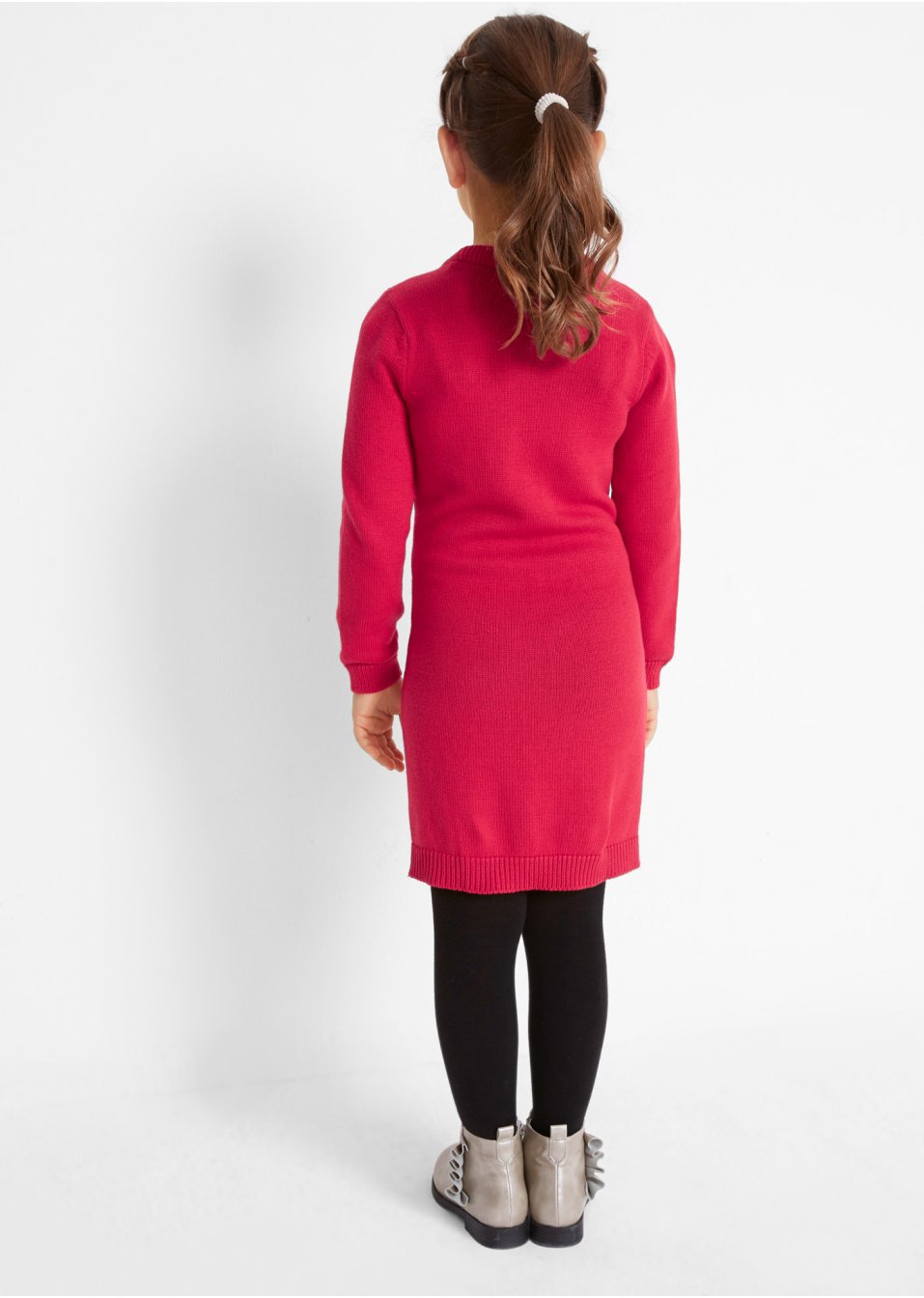 Robe en maille fille avec sac (Ens. 2 pces.)