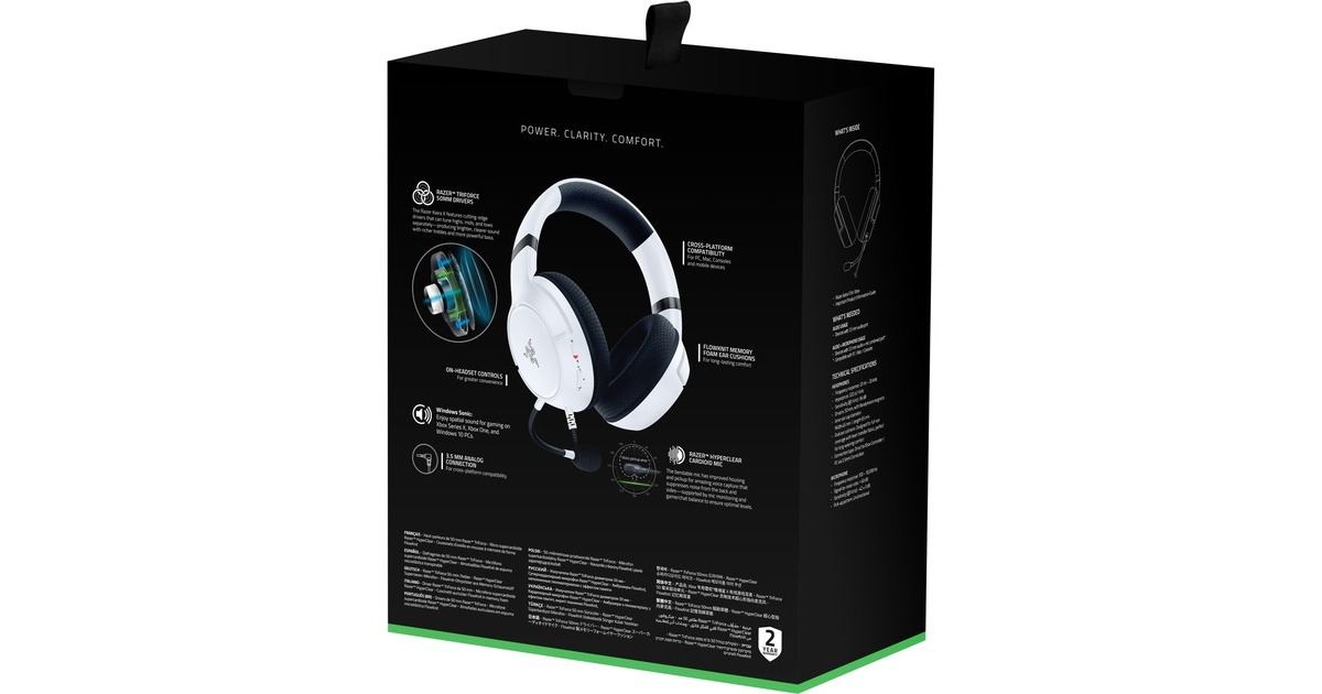 RazerKaira Xbox over-ear gaming headset  (Wit, Pc, Xbox One, Xbox Series S|X)