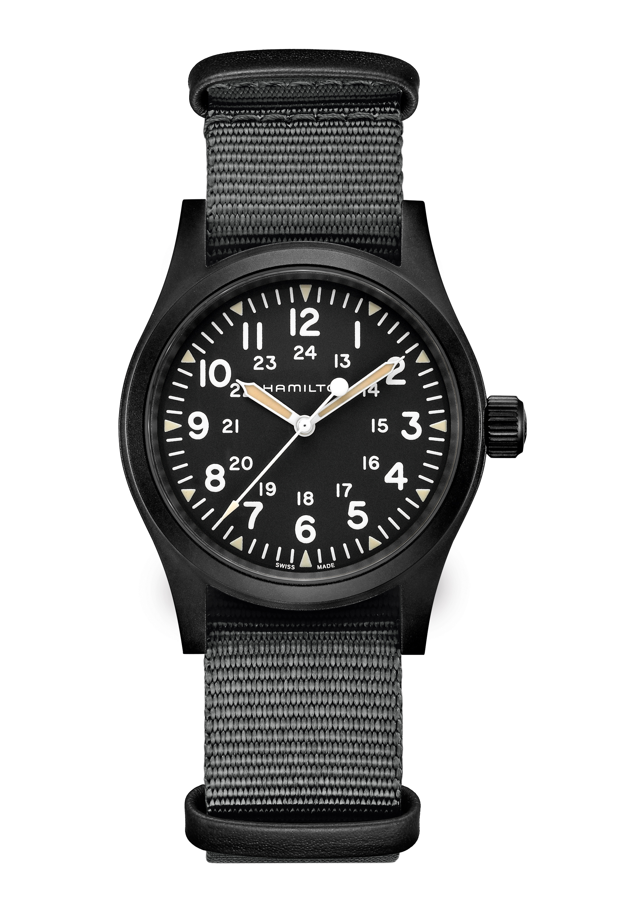Hamilton Khaki Field Mechanical Herrenuhr Schwarz H69409930