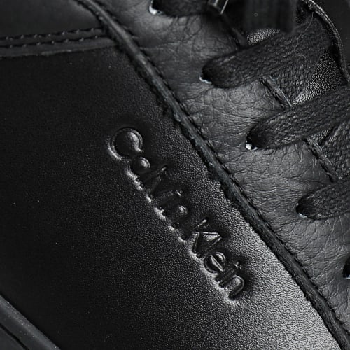 Baskets Low Top Lace Up Leather 1455 Triple Black