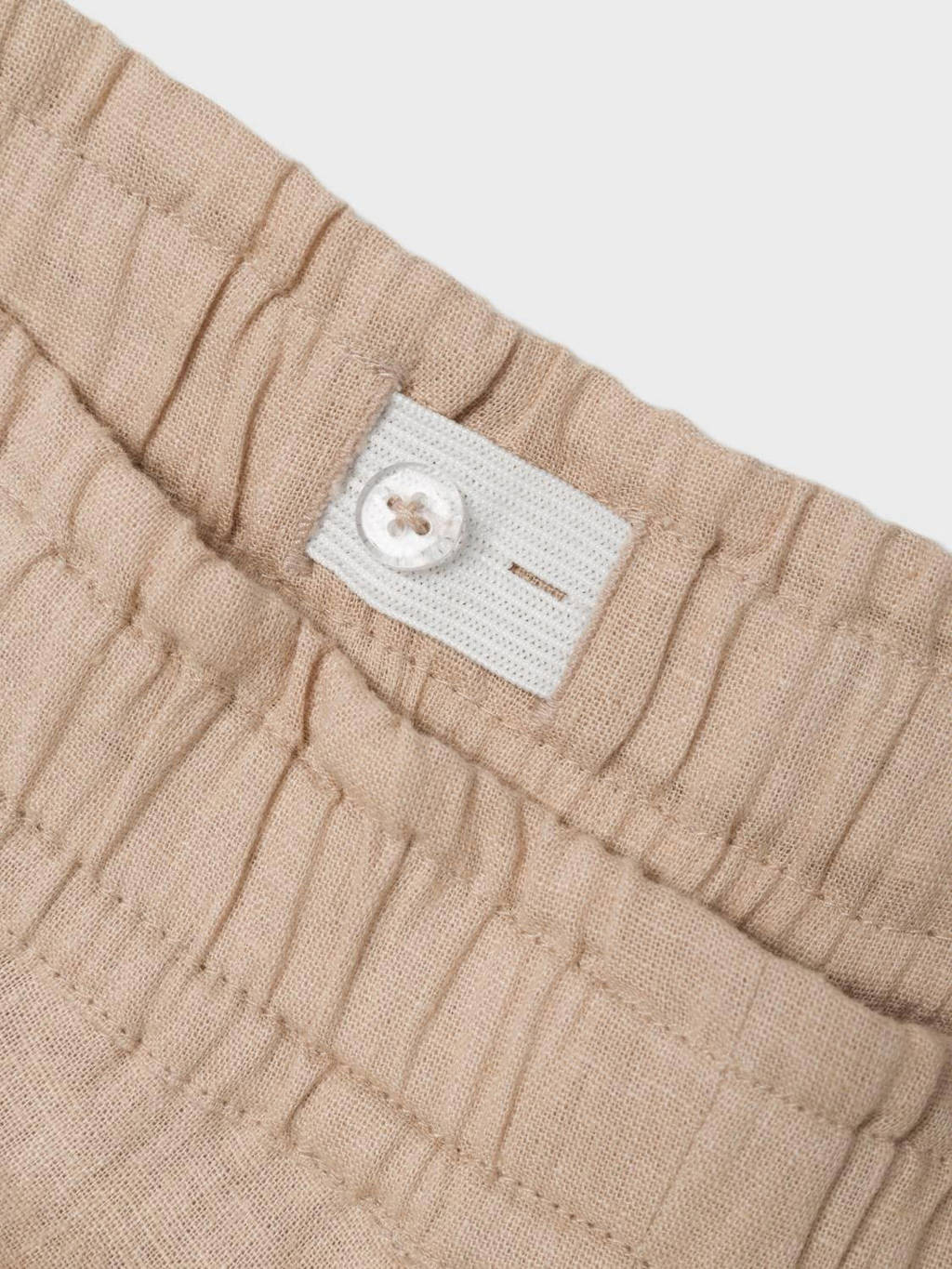 NAME IT wide leg broek NKFFALINNEN beige