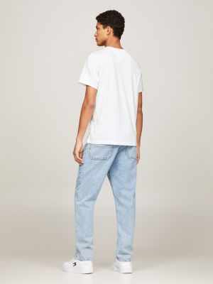 Camiseta de gola redonda com modelagem regular