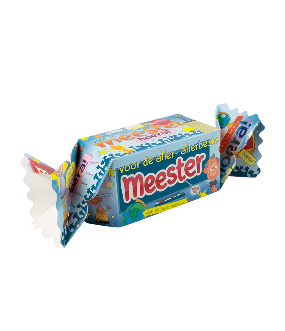 Geschenkdoosje Meester 26cm
